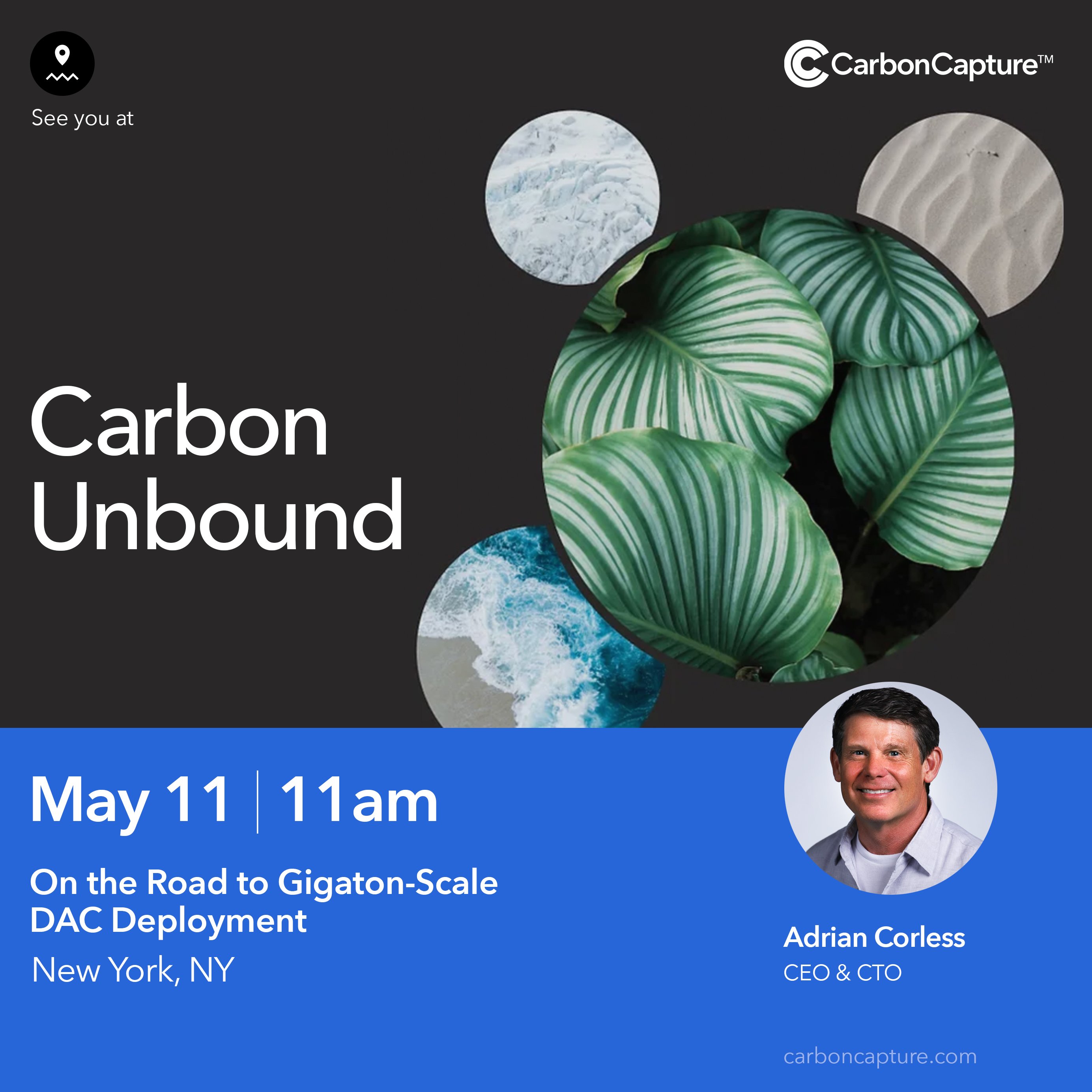 We will be at Carbon Unbound